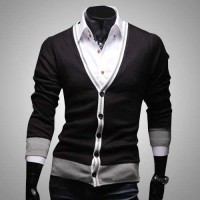 Gilet homme habillé Fashion bicolore El... Gilet homme habillé Fashion bicolore El...